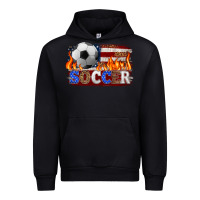 Black western american flag soccer Urban Hoodie - HRA Design Shop