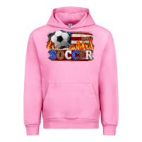 Fuchsia Pink western american flag soccer Urban Hoodie - HRA Design Shop