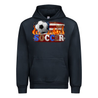 Navy western american flag soccer Urban Hoodie - HRA Design Shop