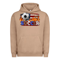Pigment Burro western american flag soccer Urban Hoodie - HRA Design Shop