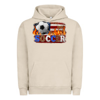 Pigment French Oak western american flag soccer Urban Hoodie - HRA Design Shop
