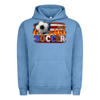 Pigment Pebble Blue western american flag soccer Urban Hoodie - HRA Design Shop