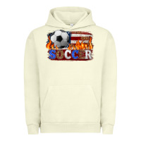 Pigment Pistachio western american flag soccer Urban Hoodie - HRA Design Shop