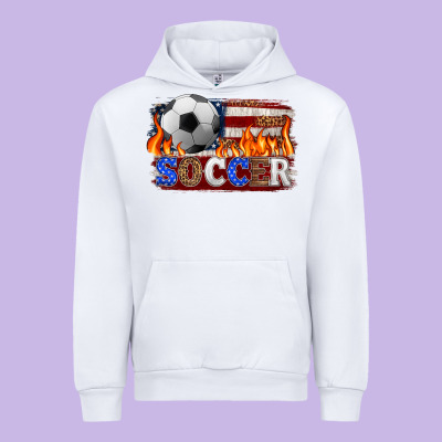 Western American Flag Soccer Urban Hoodie Designed By Hra Design Shop