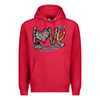 Cardinal love autism Premium Hoodie - SublimationCraftShop