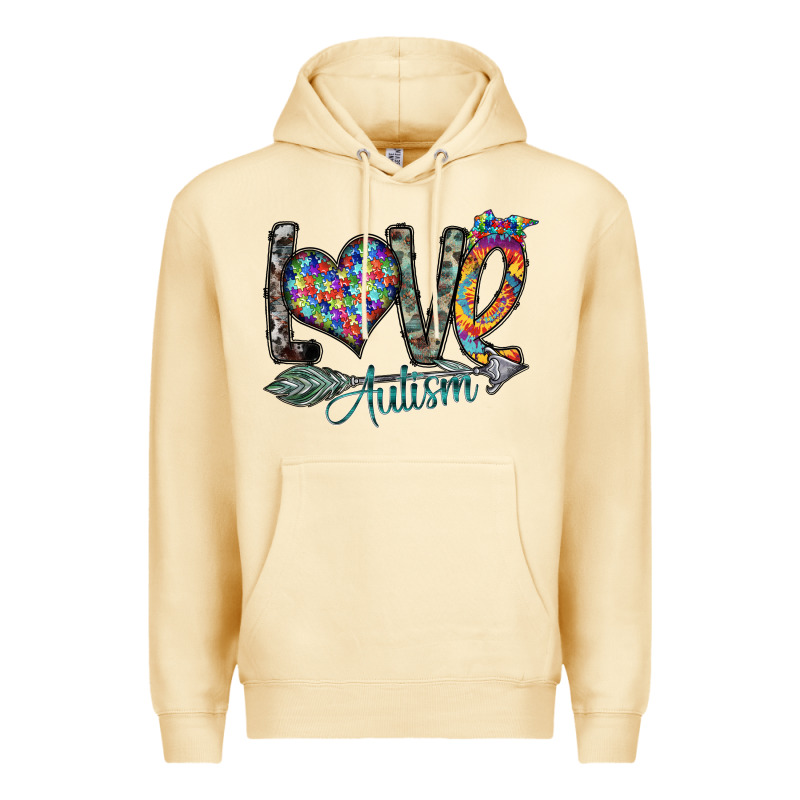 Love Autism Premium Hoodie by SublimationCraftShop | Teevron