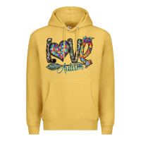 Antique Gold love autism Premium Hoodie - SublimationCraftShop