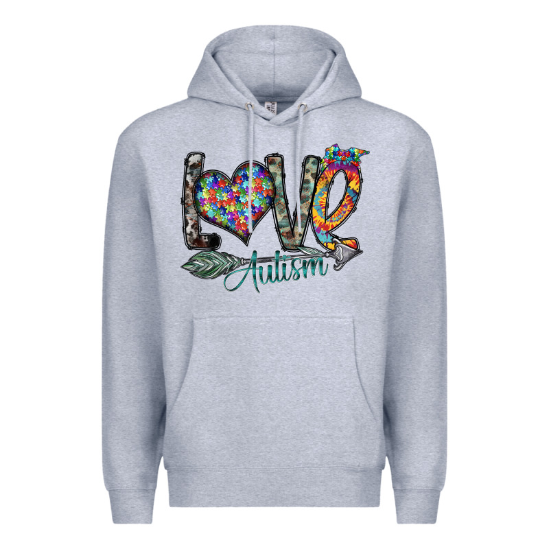 Love Autism Premium Hoodie by SublimationCraftShop | Teevron