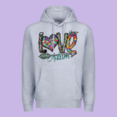 Love Autism Premium Hoodie Designed By Sublimationcraftshop