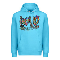 Ocean Blue love autism Premium Hoodie - SublimationCraftShop