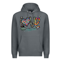 Rock love autism Premium Hoodie - SublimationCraftShop