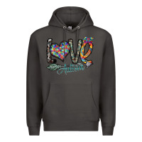 Smoke love autism Premium Hoodie - SublimationCraftShop