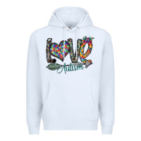 White love autism Premium Hoodie - SublimationCraftShop