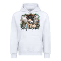 White stay focused Urban Hoodie - SublimationCraftShop