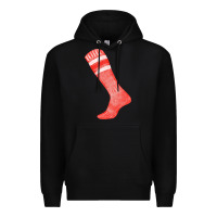 Black red sock fa element 2 Premium Hoodie - FaDigitalArtStudio