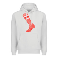 Dove Grey red sock fa element 2 Premium Hoodie - FaDigitalArtStudio