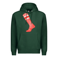 Sports Green red sock fa element 2 Premium Hoodie - FaDigitalArtStudio