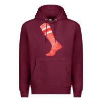 Burgundy red sock fa element 2 Premium Hoodie - FaDigitalArtStudio