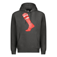 Charcoal Heather red sock fa element 2 Premium Hoodie - FaDigitalArtStudio