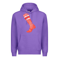 Purple red sock fa element 2 Premium Hoodie - FaDigitalArtStudio