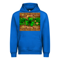 Cobalt St. Patrick's Day shamrock leopard Urban Hoodie - Neo Western