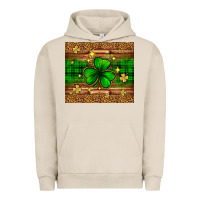 St. Patrick's Day Shamrock Leopard Urban Hoodie | Teevron