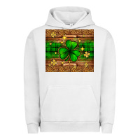 Pigment Lunar Rock St. Patrick's Day shamrock leopard Urban Hoodie - Neo Western