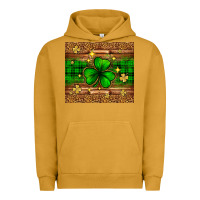 Pigment Peanut Butter St. Patrick's Day shamrock leopard Urban Hoodie - Neo Western