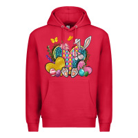 Cardinal Easter Heart Easter Day Premium Hoodie - Neo Western