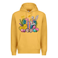 Mustard Easter Heart Easter Day Premium Hoodie - Neo Western