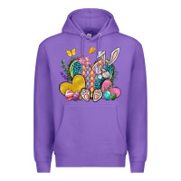 Purple Easter Heart Easter Day Premium Hoodie - Neo Western