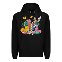 Black Easter Heart Easter Day Premium Hoodie - Neo Western