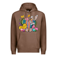 Chestnut Easter Heart Easter Day Premium Hoodie - Neo Western