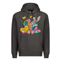 Smoke Easter Heart Easter Day Premium Hoodie - Neo Western