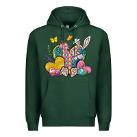 Sports Green Easter Heart Easter Day Premium Hoodie - Neo Western