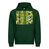 Forest Green St. Patrick's Day brushstrokes Urban Hoodie - Neo Western