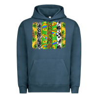 Pigment Midnight Navy St. Patrick's Day brushstrokes Urban Hoodie - Neo Western
