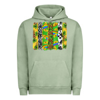 Pigment Oil Green St. Patrick's Day brushstrokes Urban Hoodie - Neo Western