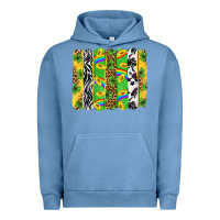 Pigment Pebble Blue St. Patrick's Day brushstrokes Urban Hoodie - Neo Western