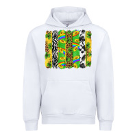White St. Patrick's Day brushstrokes Urban Hoodie - Neo Western