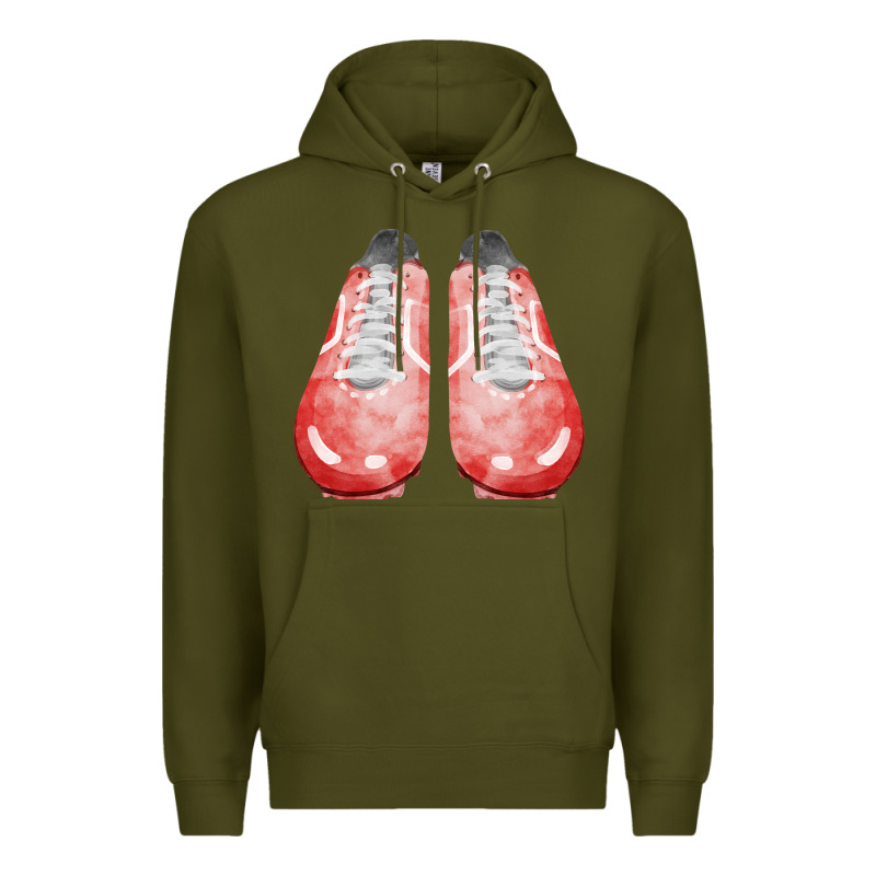 Red Cleats Fa Element 3 Premium Hoodie by FaDigitalArtStudio | Teevron