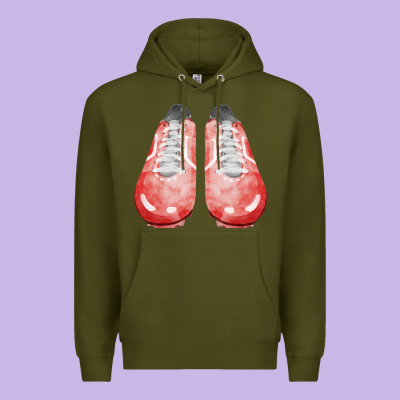 Red Cleats Fa Element 3 Premium Hoodie Designed By Fadigitalartstudio