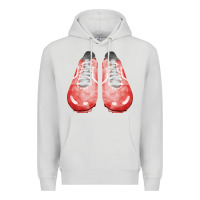 Dove Grey red cleats fa element 3 Premium Hoodie - FaDigitalArtStudio