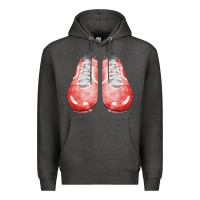Charcoal Heather red cleats fa element 3 Premium Hoodie - FaDigitalArtStudio