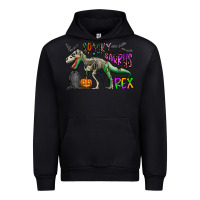 Black spooky saurus rex Urban Hoodie - CowhideDigitalArt