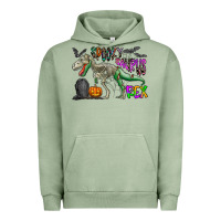 Pigment Oil Green spooky saurus rex Urban Hoodie - CowhideDigitalArt