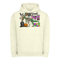 Pigment Pistachio spooky saurus rex Urban Hoodie - CowhideDigitalArt