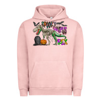 Pigment Salmon spooky saurus rex Urban Hoodie - CowhideDigitalArt