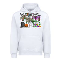 White spooky saurus rex Urban Hoodie - CowhideDigitalArt