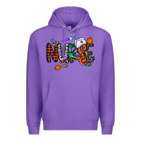 Purple nurse halloween Premium Hoodie - CowhideDigitalArt